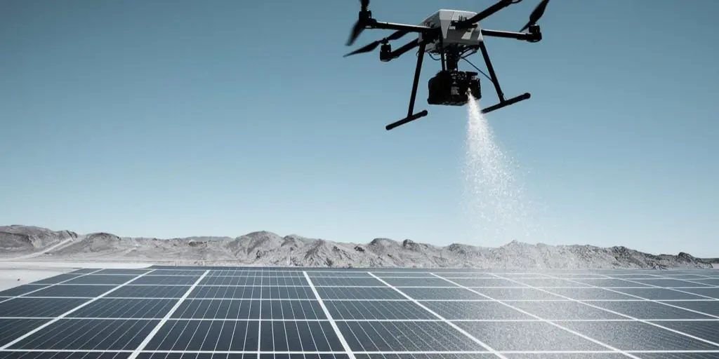 Nettoyage des panneaux solaires par drone : augmentez votre rendement énergétique durablement