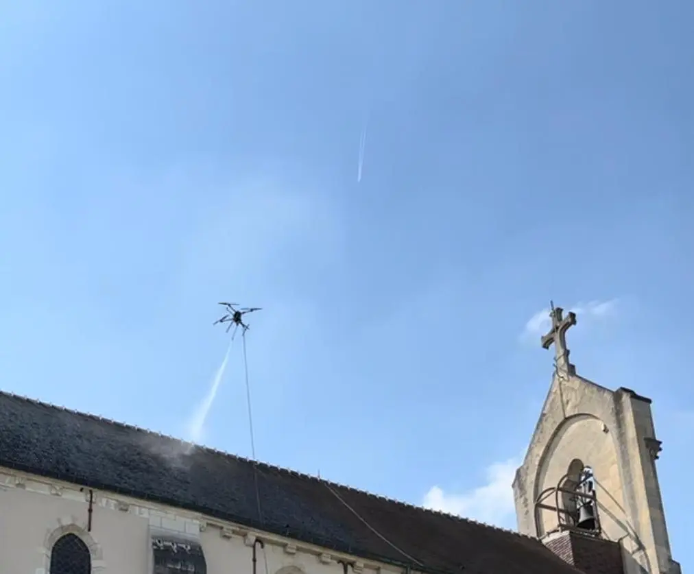Tableau de prix nettoyage et démoussage toiture façade bardage par drone KEMIDRONE